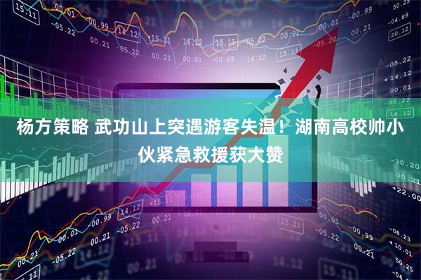 杨方策略 武功山上突遇游客失温！湖南高校帅小伙紧急救援获大赞