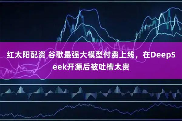 红太阳配资 谷歌最强大模型付费上线，在DeepSeek开源后被吐槽太贵